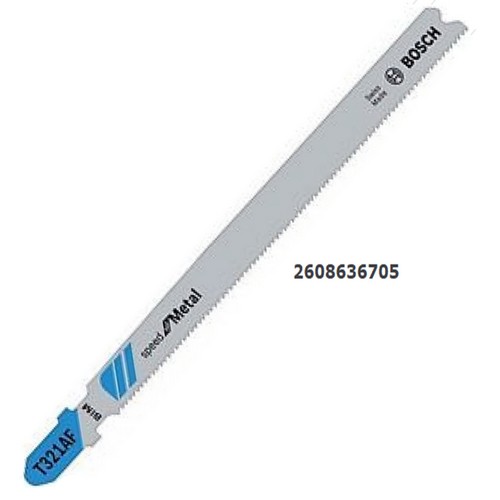 SKI - สกี จำหน่ายสินค้าหลากหลาย และคุณภาพดี | BOSCH T321AF ใบเลื่อยจิ๊กซอตัดเหล็ก ตัดท่อบาง 1-3 มิล #2608636705  (5ใบ/แผง)
